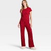 Women's Pointelle Short Sleeve Shirt and Pants Pajama Set - Auden™ - 3 of 3