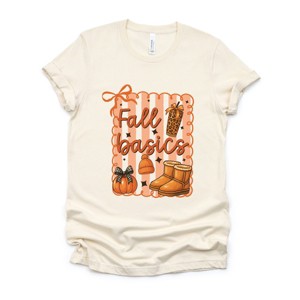 Simply Sage Market Fall Basics Boots Striped Short Sleeve Tee - 1 of 4