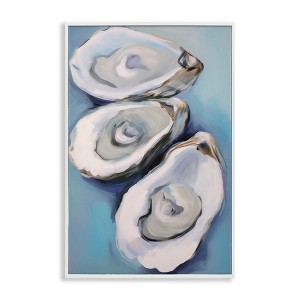Stupell Industries Oyster Seashell Trio Black Framed Giclee Art - 1 of 4