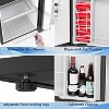 ZAFRO 2.6 Cu. Ft Mini Fridge with Freezer, Single-Door Compact Refrigerator, 7 Settings Temperature Adjustable, 2 Removable Shelves - 2 of 4