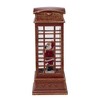 Cesicia 4x4x10" Phone Booth With Santa On Phone, for Christmas Table Decor - 4 of 4