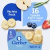 Gerber Baby Food Stage 2 Fruit & Veggie Puree Tubs 16 Variety Pack - 128oz - 3 of 4