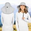 SUN CUBE Wide Brim Sun Hat with Neck Flap, UPF50+ Hiking Safari Fishing Hat for Womens, Sun Protection Beach Hat - 3 of 4