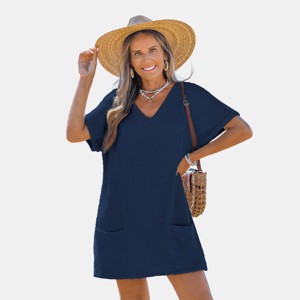 Women's Dreamy Tides Cover-Up Mini Dress - Cupshe - 1 of 4
