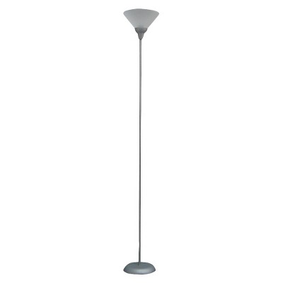 Torchiere Floor Lamp Gray (Includes LED Light Bulb)- Room Essentials™