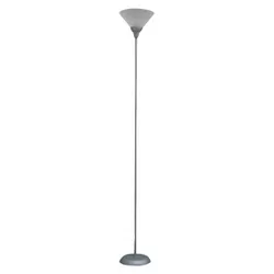 Torchiere Floor Lamp Gray (Includes LED Light Bulb) - Room Essentials™