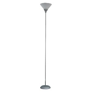 Torchiere Floor Lamp Gray (Includes Energy Efficient Light Bulb) - Room Essentials , Size: Lamp with Energy Efficient Light Bulb