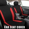 Unique Bargains Universal Interior Car Seat Covers Head Rest Cover Washable Flat Padding Polyester Sponge Car Seat Covers Fit for Cars 4 Pcs - 2 of 4