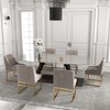 SEYNAR Contempoary Velvet Dining Chair with Metal Frame Legs, set of 6 - 2 of 4