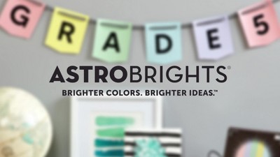 Astrobrights Punchy Pastel Assortment Cardstock 8.5 x 11 65 lb. 5-Color  Assortment 100 Sheets (91786)