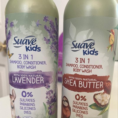 Suave Kids' Natural Lavender 3-in-1 Pump Shampoo + Conditioner + Body Wash  - 16.5 Fl Oz : Target