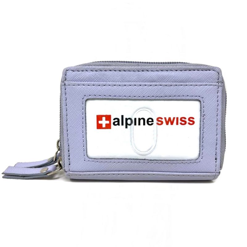 Alpine Swiss Womens Accordion Organizer Wallet Leather Credit Card Case ID, 5 of 10