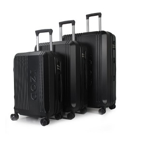 IZOD Zane Expandable ABS Hard shell Lightweight 360 Dual Spinning Wheels Combo Lock 28", 24", 20" 3 Piece Luggage Set - 1 of 4