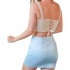 Women's Crossback Beaded Crop Top - Idem Ditto - 4 of 4