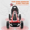VEVOR Kids Pedal Go Kart, 4 Wheel Off-Road Pedal Go Cart Ride On Toy for Kids, Steering Wheel, Adjustable Seat, Hand Brake, EVA Wheels - 3 of 4