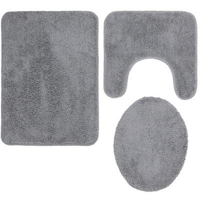 The Lakeside Collection 3-Pc. Bath Rug Set