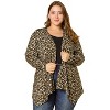 Agnes Orinda Women's Plus Size Asymmetric Open Front Fashion Cardigans - 3 of 4