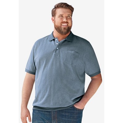 KingSize No Tuck Pocket Shrink-Less Cotton Polo Shirt