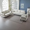 GlasFlength Sectional Sofas, Contemporary Sectional Sofa, Offering Comfort Experience, Elevate the Aesthetic of Living, Beige, 62.7"*32.28"*34.25" - 2 of 4
