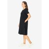 Woman Within Plus Size Perfect Short-Sleeve Crewneck Tee Dress - 4 of 4