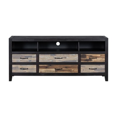 Bella Depot 63.8''W Retro Distressed Wooden TV Stand