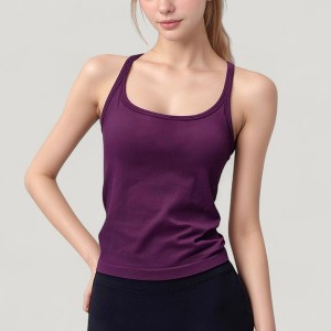 Anna-Kaci Active Women's Scoop Neck Fitted Activewear Tank Top with Racerback Design and Soft Stretch Fabric - 1 of 4
