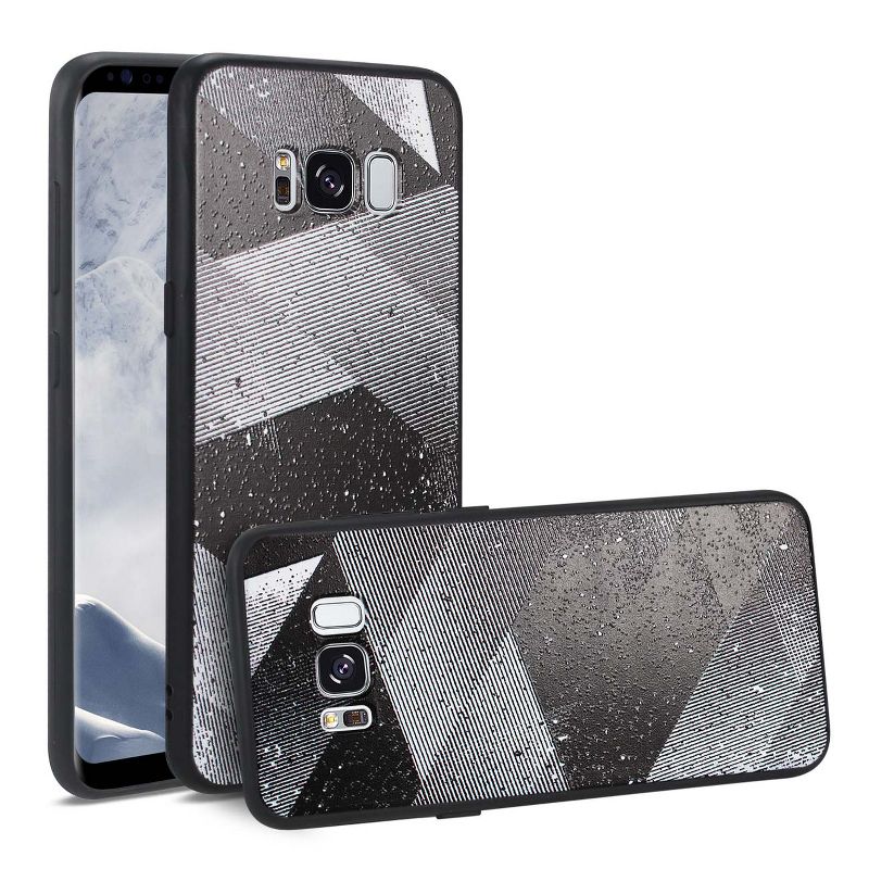 Reiko Samsung Galaxy S8 Design TPU Case with Shades of Oblique Stripes, 2 of 5