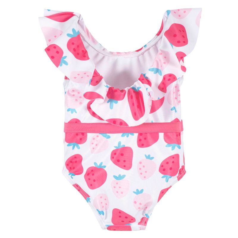 Gerber Infant & Toddler Girls' One-Piece Swimsuit UPF 50+, 3 of 5