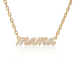 Benevolence LA 14K Gold Dipped Mama Bracelet with Pave Stones - 1 of 4