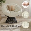 Yaheetech 360° Rotatable Papasan Chair with Thick Tufted Cushions for Garden, Patio,  Living Room - 4 of 4