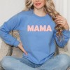 Simply Sage Market Women's Graphic Sweatshirt Pink Checkered Mama - 2 of 2