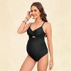 Women's Maternity Chic Wrap One-Piece Swimsuit - Cupshe - 2 of 4