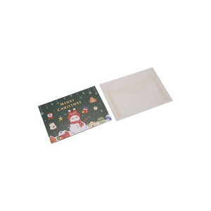 Unique Bargains Christmas Greeting Card Paper 5.9" x 4.1" 1 Set - 1 of 4