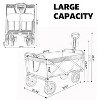 Gulches 150L Collapsible Wagon Cart, Heavy Duty, 360 lbs Capacity, Portable Sport Wagon - 3 of 4