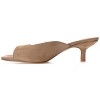 Journee Collection Womens Medium and Wide Width Larna Slip On Kitten Heel Open Toe Pumps - 2 of 4
