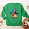 Chick Or Treat Watercolor Distressed - Women's Graphic Sweatshirt - 3 of 4