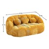 CAVINAS Modern Bean Bag Sofa Chenille Upholstered Comfort Lounger High Back Couch for Apartment - 3 of 4