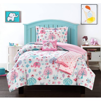 4pc Twin Mahmud Comforter Set Pink - Chic Home Design