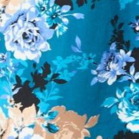 teal rose blossom