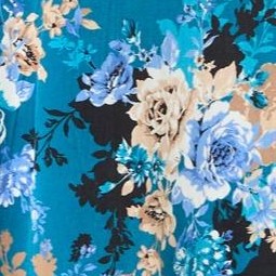 teal rose blossom