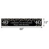 Big Dot of Happiness Adult 40th Birthday - Gold - Happy Birthday Decorations Party Banner - 2 of 4