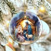 Holy Family Nativity Scene Ornament – Religious Christmas Ornament - 4 of 4