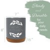 Elanze Designs Nana's Kitchen Grey X-Large Cork Bottom Kitchen Utensil Holder - 2 of 2