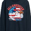 Men's - Disney - Mickey Americana Baseball Long Sleeve Graphic T-Shirt - 2 of 4