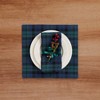 Solino Home Linen Plaid Square Placemats | Blackwatch Plaid - 2 of 4