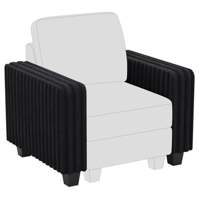 Belffin Modular Sectional Sofa Armrest Module for Corduroy Modular Couch, Pair of Armrests