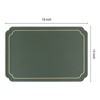 REGALWOVEN Leather Heat Resistant Washable Wipeable Dining Table Placemats 18 x 12 Inch 6 Pcs - 4 of 4