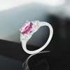 Slickblue Elegant 1 Ct. 3-Stone Ring for Women - Perfect for Bridal or Everyday Wear 4 Color Options, Size 5-10 - 2 of 2