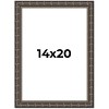PosterPalooza | 14x20 Modern Bamboo Picture Frame, UV Acrylic, 5 Finishes - 2 of 4