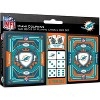 MasterPieces Officially Licensed NFL Miami Dolphins 2-Pack Playing cards & Dice set for Adults - 2 of 4